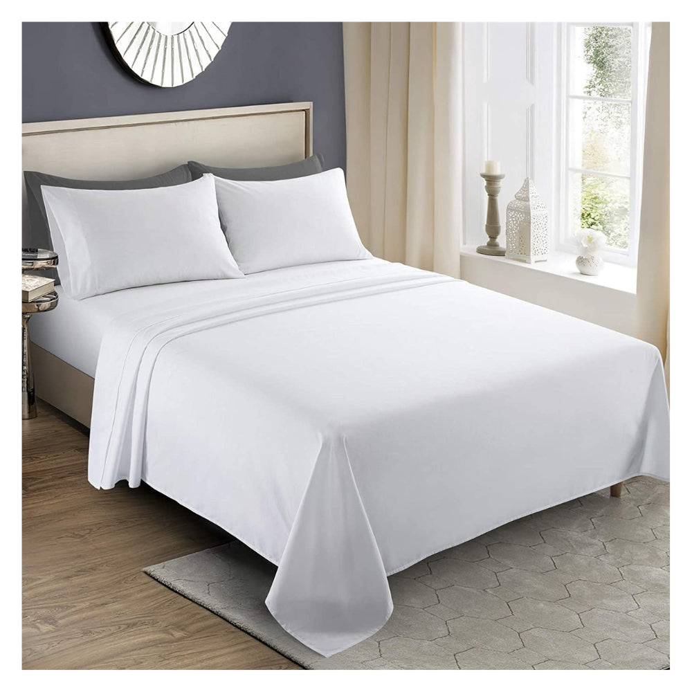 Juego de Sabanas Blancas Con Embone Cama Super King Tuacol - At Fit Sport Colombia #