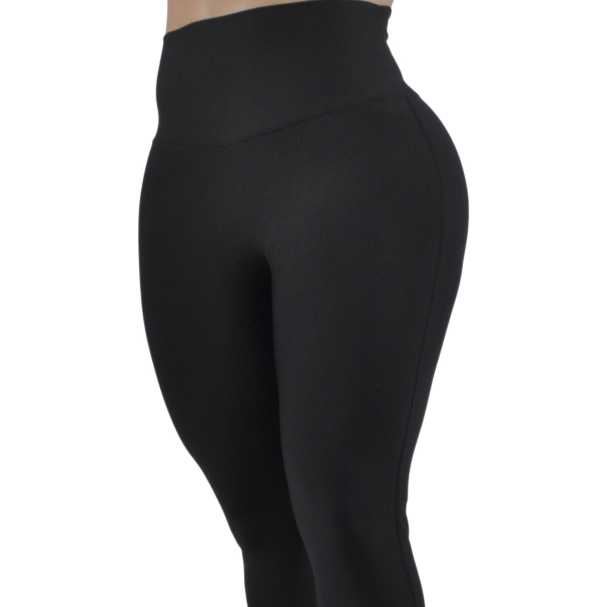 Leggins Deportivo Mujer Pretina Curva Cacique Tuacol Negro - At Fit Sport Colombia #