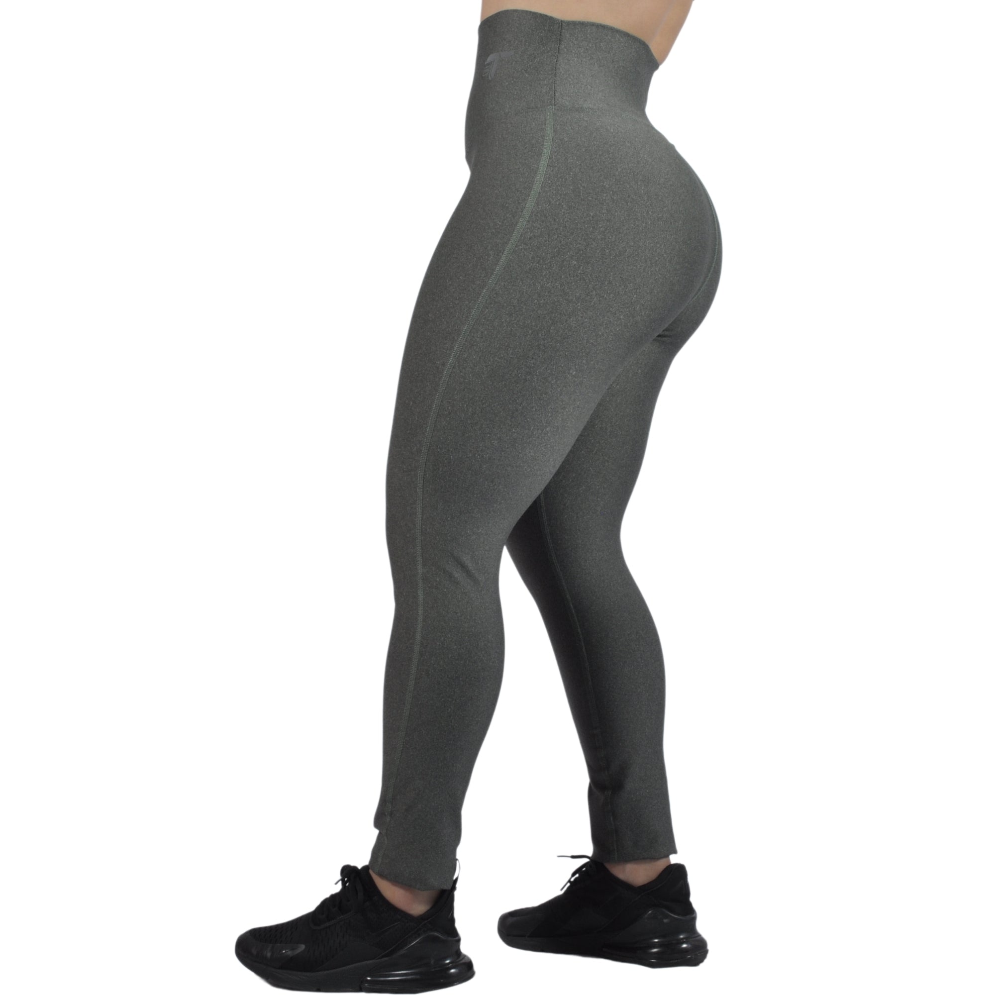 Leggins Deportivo Mujer Pretina Curva Cacique Tuacol Negro - At Fit Sport Colombia #