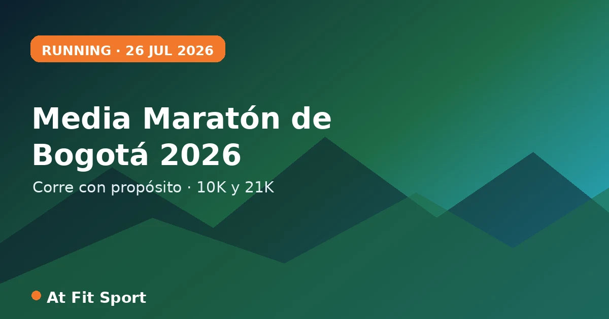 Media Maratón de Bogotá 2026: ropa deportiva técnica para running de At Fit Sport