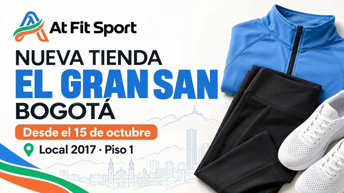Nueva tienda At Fit Sport en El Gran San, Bogotá: desde el 15 de octubre, local 2017, piso 1.