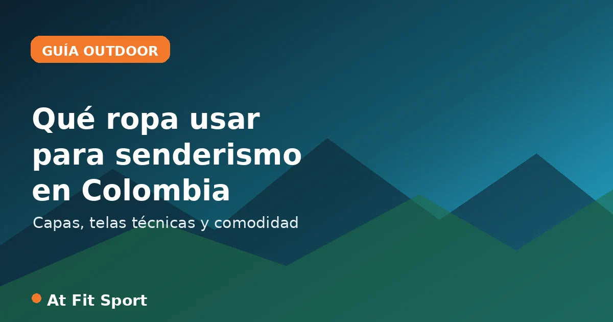 Qué ropa deportiva técnica usar para senderismo en Colombia - At Fit Sport