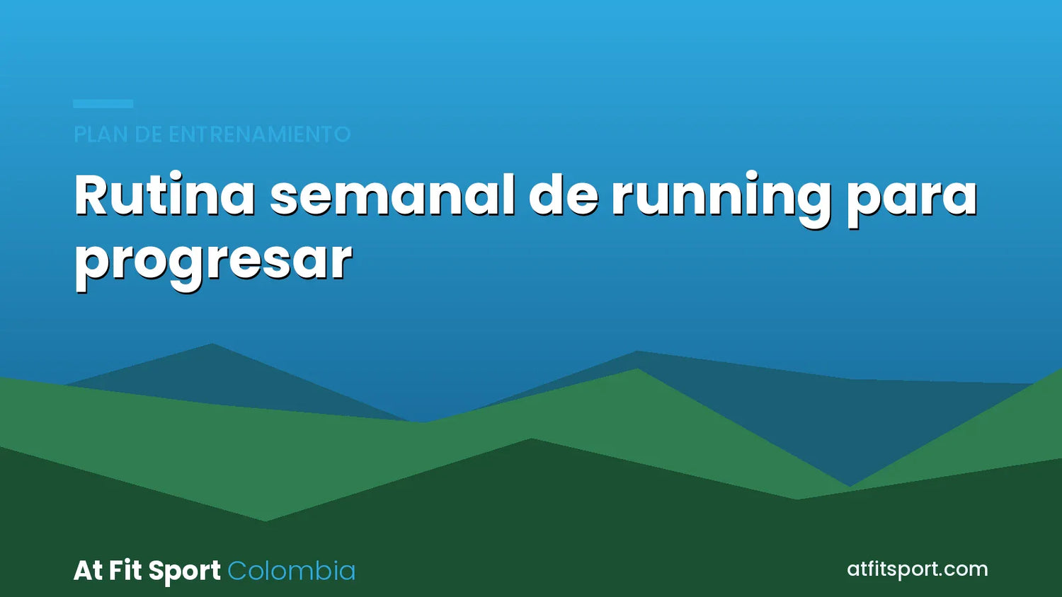 Rutina semanal de running para progresar