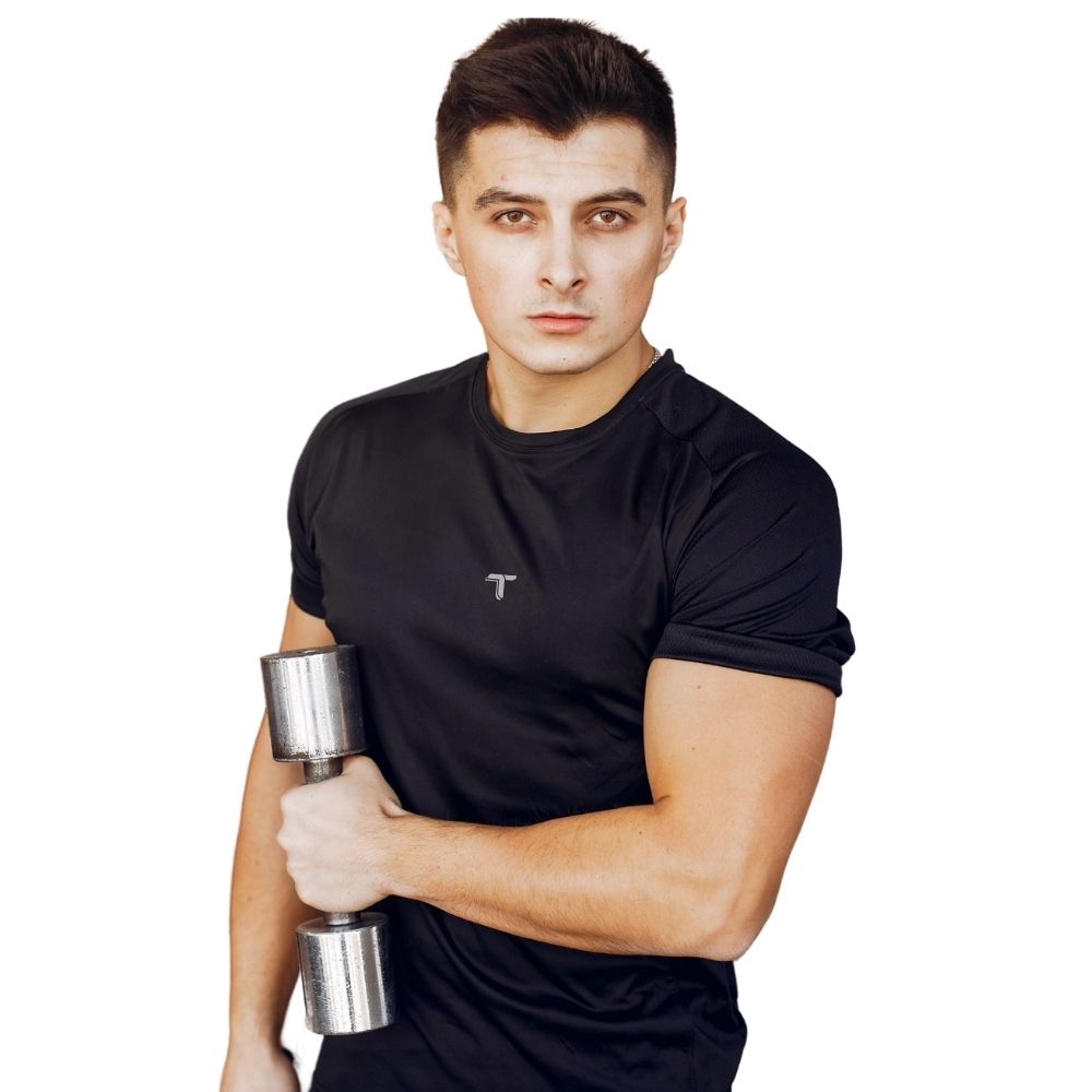 Camiseta Deportiva Hombre Manga Ranglan Munro | Polilicra Transpirable | At Fit Sport - At Fit Sport Colombia #