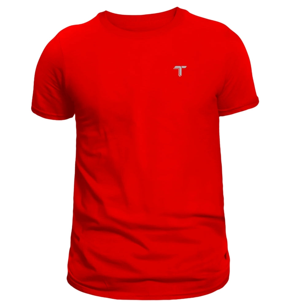 Camiseta Deportiva Hombre Roja Manga Corta SI Fit Sport - At Fit Sport Colombia #