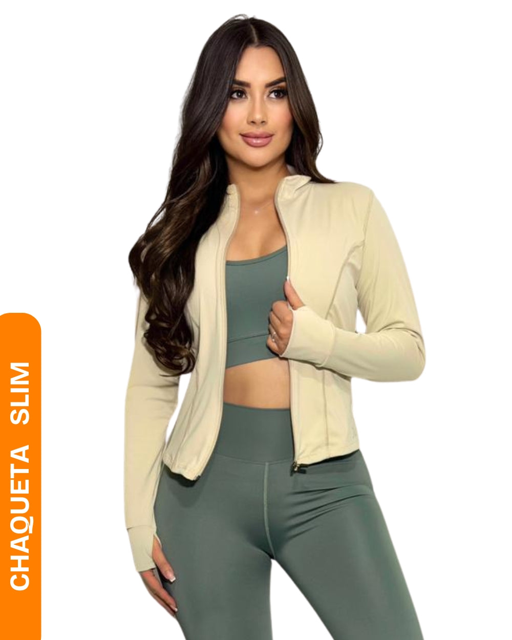 Chaqueta Deportiva Mujer Slim Fit – Yoga, Gym y Running | At Fit Sport
