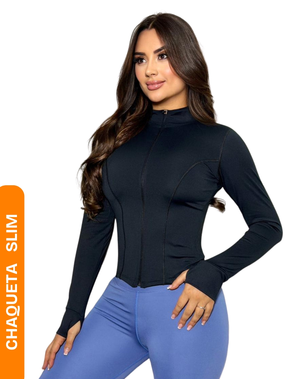 Chaqueta Deportiva Mujer Slim Fit – Yoga, Gym y Running | At Fit Sport