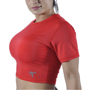 Conjunto falda short ventalle + Crop top Madeira At Fit Sport - At Fit Sport Colombia #