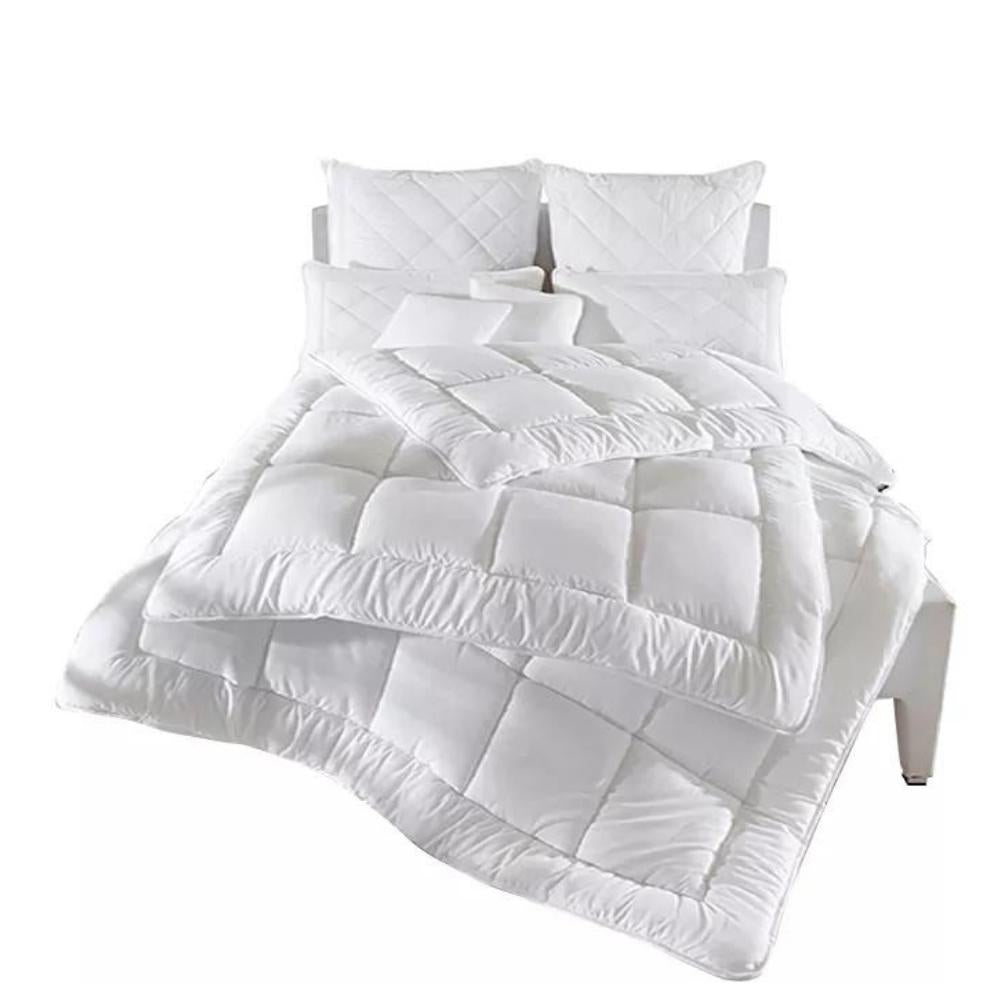 Edredon Acolchado Doble Faz Cama Semidoble 120x190 Blanco Tuacol - At Fit Sport Colombia #