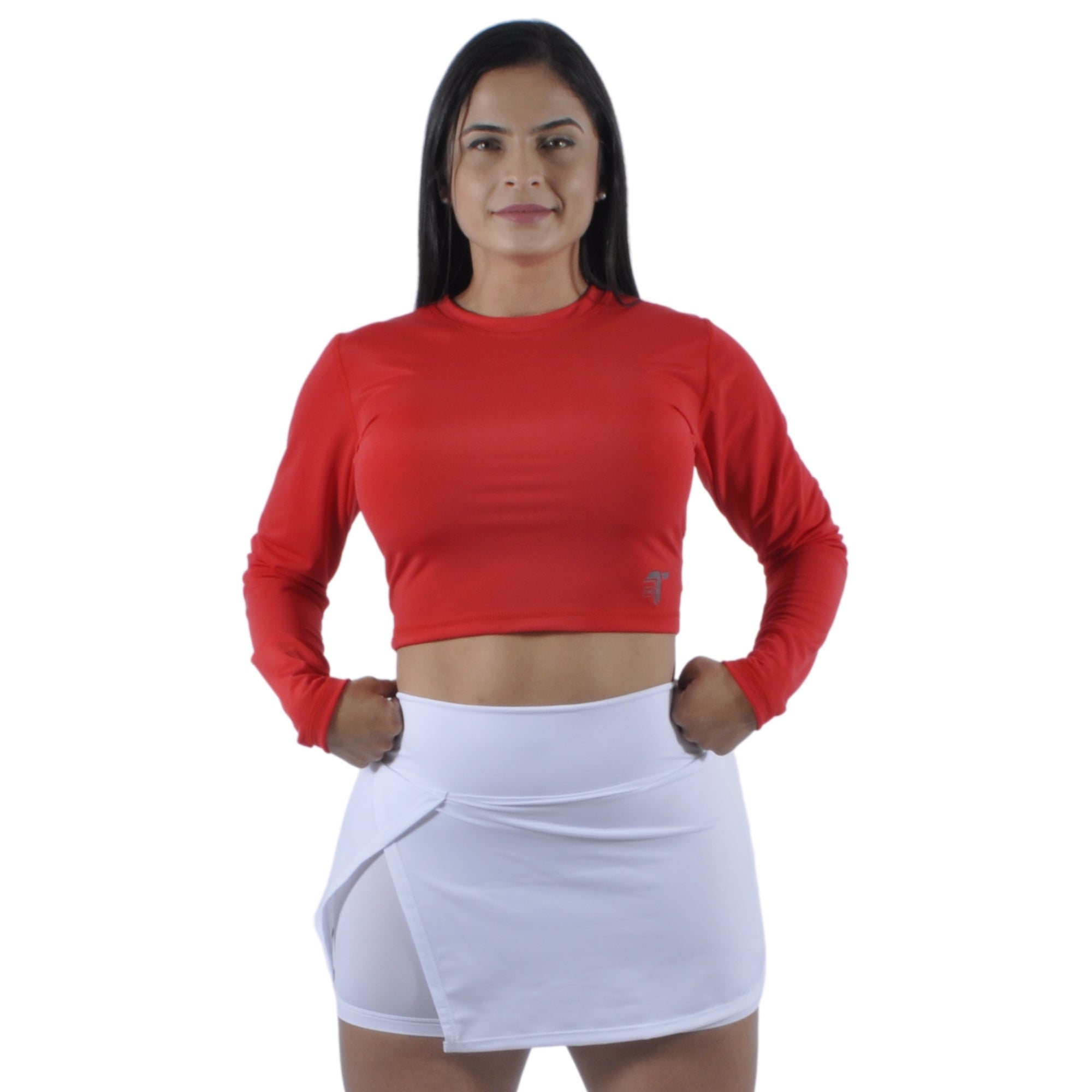 Falda Short Deportiva Tenista Cruzada Inca Tuacol Blanca - At Fit Sport Colombia #