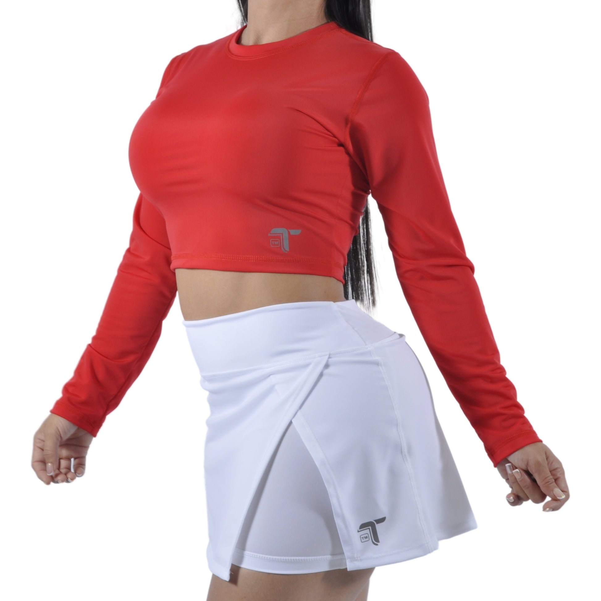 Falda Short Deportiva Tenista Cruzada Inca Tuacol Blanca - At Fit Sport Colombia #