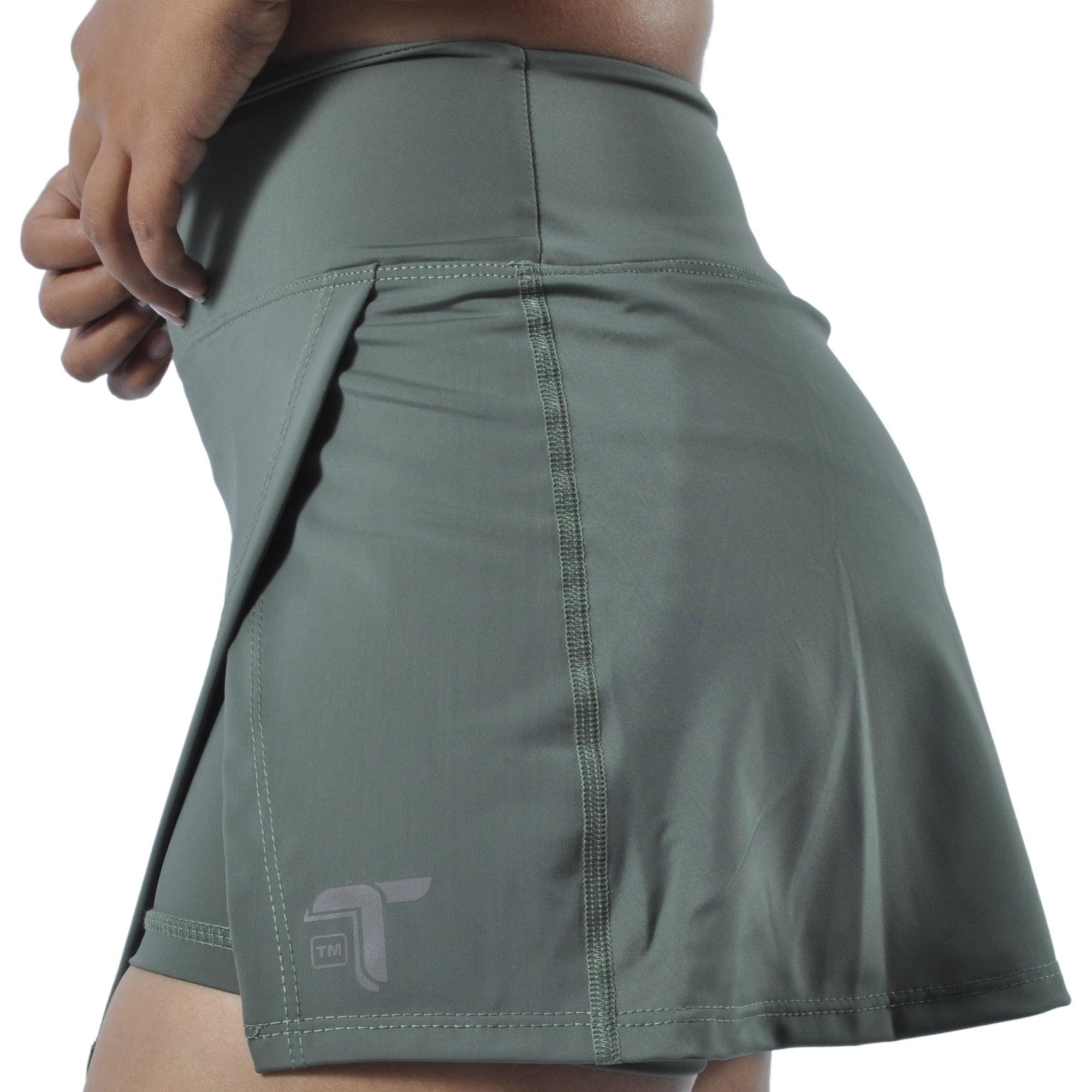 Falda Short Deportiva Tenista Cruzada Inca Tuacol Verde - At Fit Sport Colombia #
