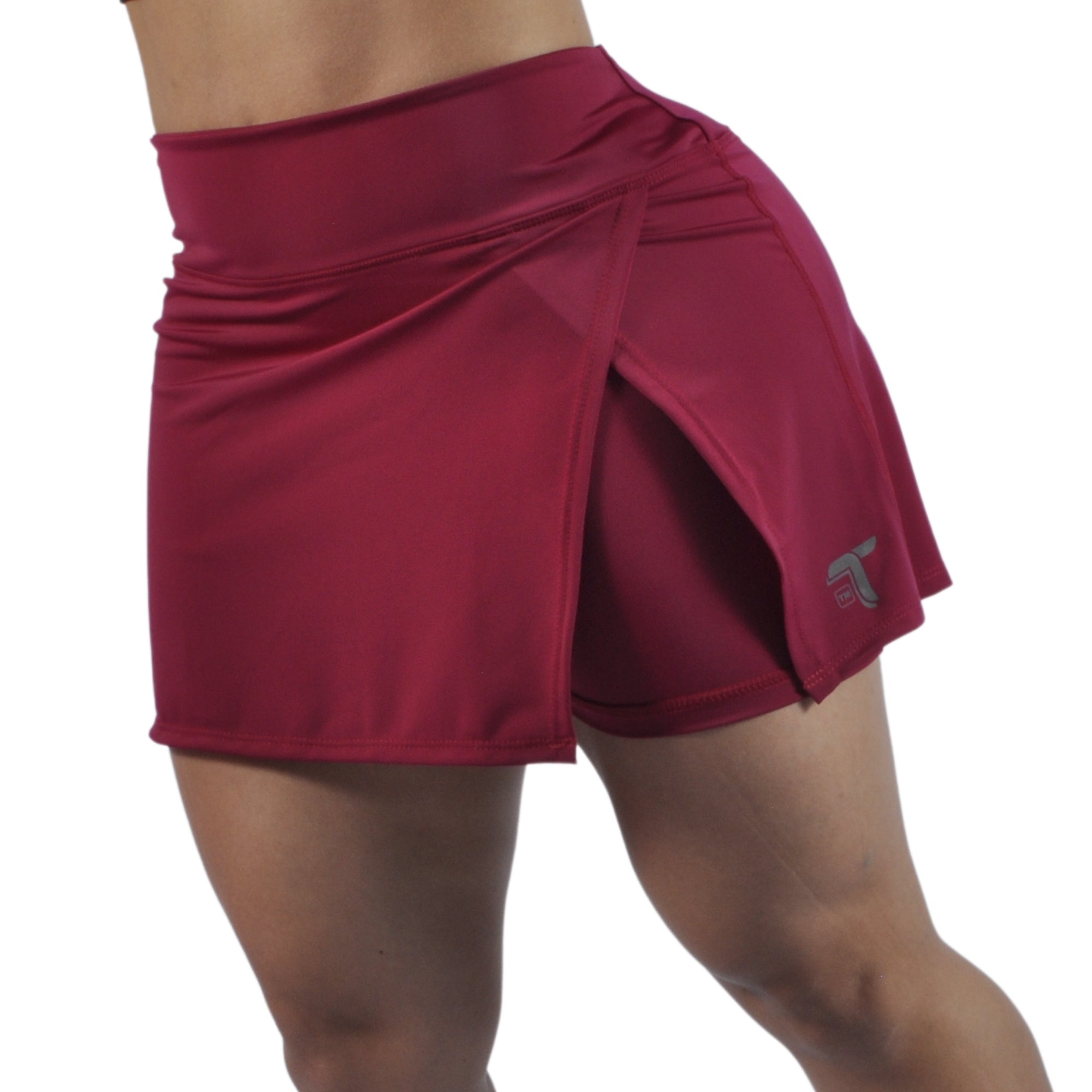Falda Short Deportiva Tenista Cruzada Inca Tuacol Vinotinto - At Fit Sport Colombia #