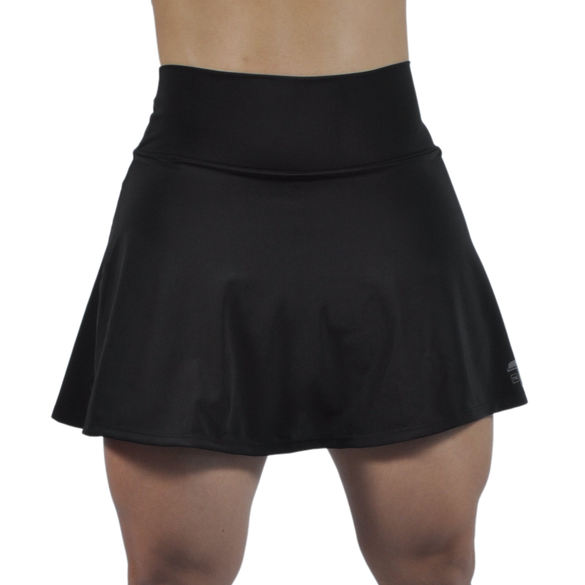 Falda Short Deportiva Ventalle Bolsillo Lateral Tuacol Negra - I Fit Sport Latam #