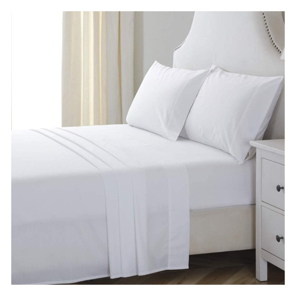 Juego de Sabanas Blancas Con Embone Cama QueenTuacol - At Fit Sport Colombia #