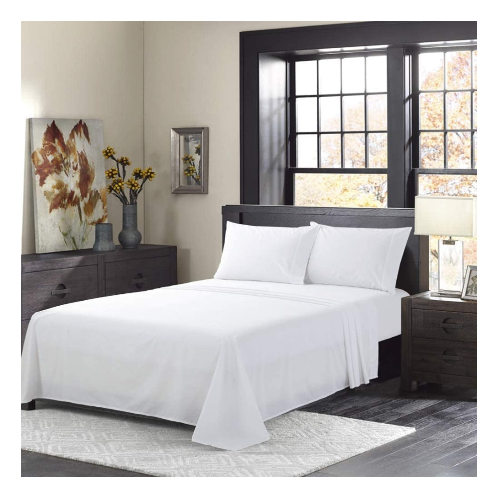 Juego de Sabanas Blancas Con Embone Cama QueenTuacol - At Fit Sport Colombia #