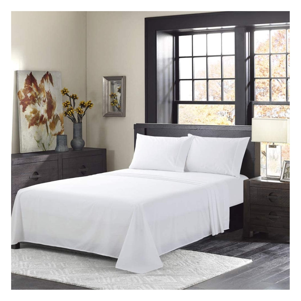 Juego de Sabanas Blancas Con Embone Cama QueenTuacol - At Fit Sport Colombia #