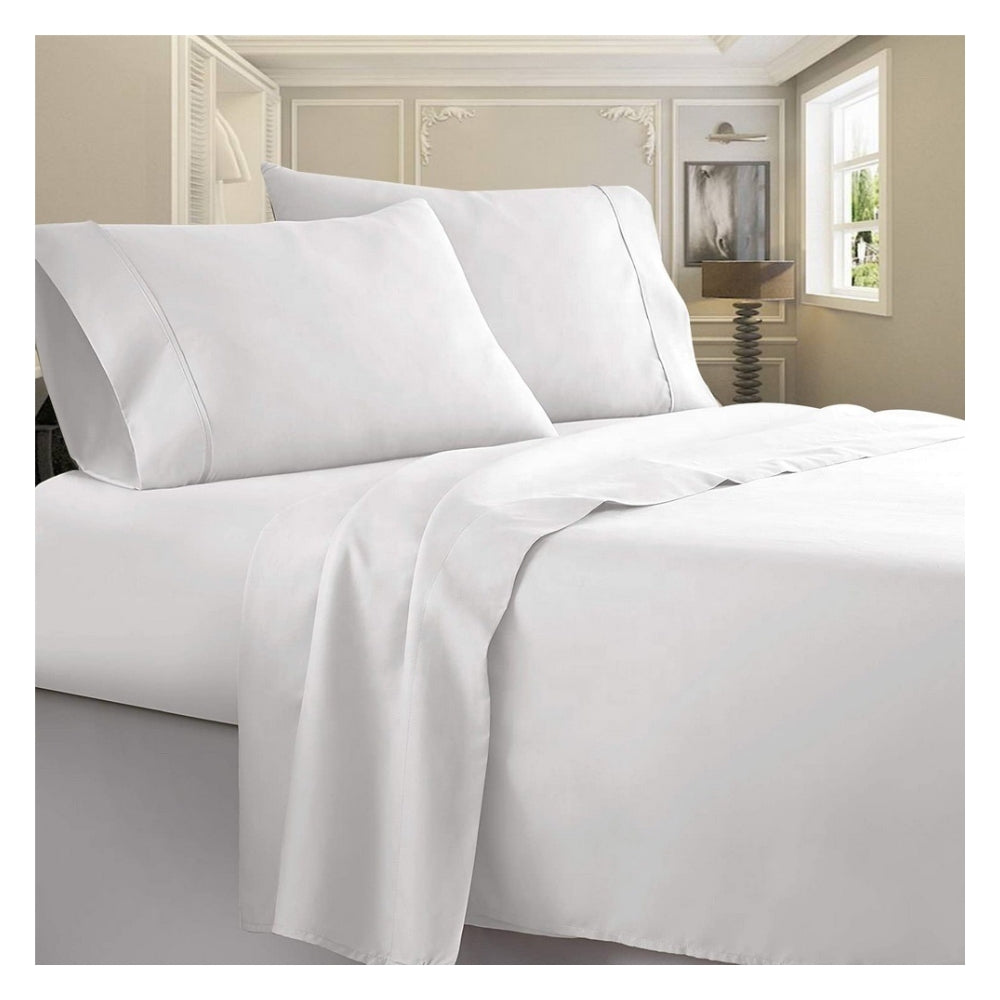 Juego de Sabanas Blancas Con Embone Cama Sencilla Tuacol - At Fit Sport Colombia #