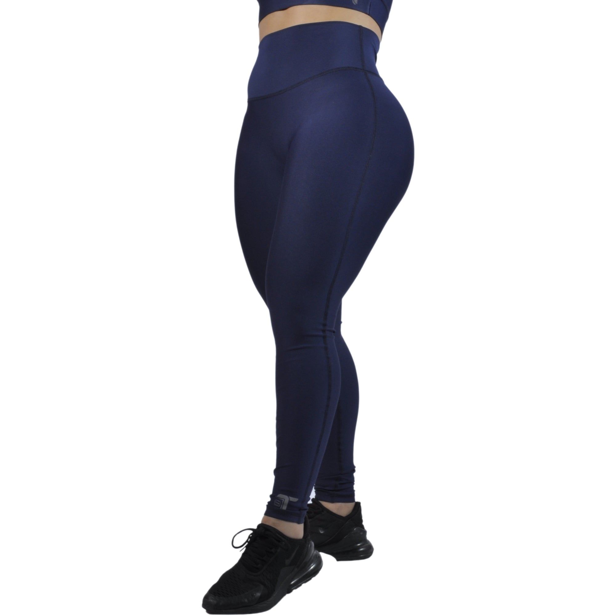 Leggins Deportivo Mujer Pretina Curva Cacique Tuacol Azul Oscuro - At Fit Sport Colombia #