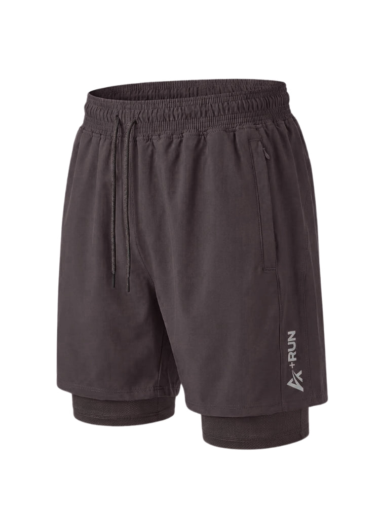 Pantaloneta Running Gym Hombre con Licra 3 bolsillos At Fit