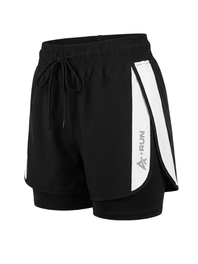 Short Running Mujer Gym con Licra Interna y Bolsillo | At Fit Sport