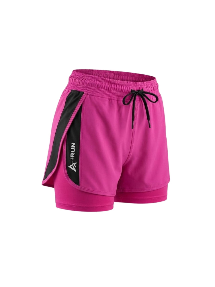 Short Running Mujer Gym con Licra Interna y Bolsillo | At Fit Sport