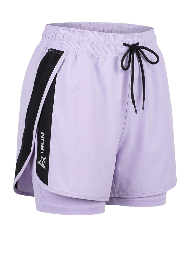 Short Running Mujer Gym con Licra Interna y Bolsillo | At Fit Sport
