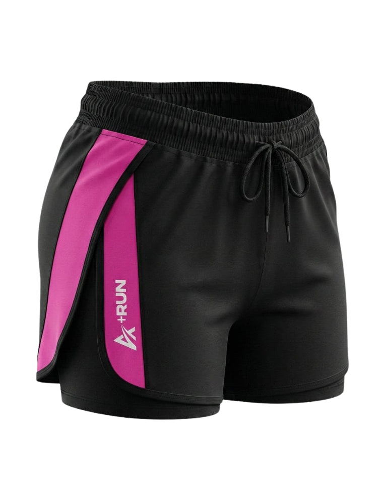 Short Running Mujer Gym con Bolsillo Licra Interna - At Fit